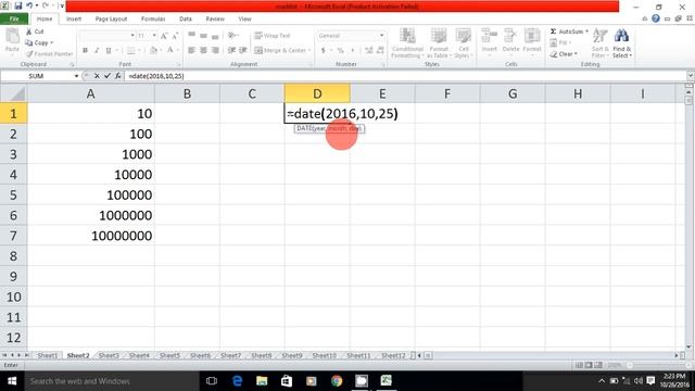 How to learn Microsoft Excel 2010 in Tamil (Part - 5)