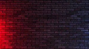 4K Screensaver Police Lights on a Brick Wall - Dynamic Footage for Your Next Project!