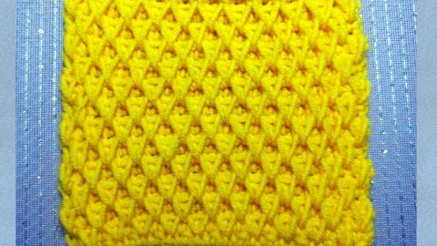 Узор "пчелиные соты" крючком
