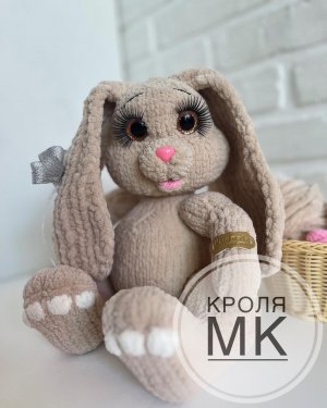 Вязаный Кроля спицами ( вяжем ножки и ручки )