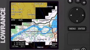 Карта глубин Волги для LOWRANCE Тольятти - Саратов