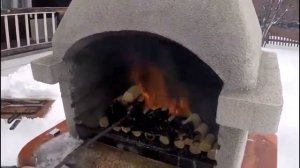 Как горят топливные брикеты RUF