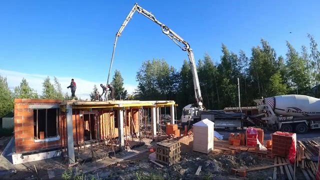 Плита перекрытия 28 кубов за 1 минуту смотреть онлайн