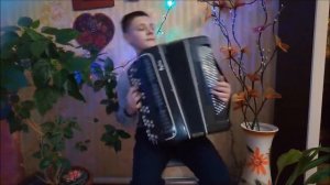 Песня на баяне "Под окном широким" /Кощеевский хуторок.