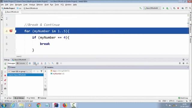 kotlin Tutorial for Android developers | How to implement Break & Continue смотреть онлайн