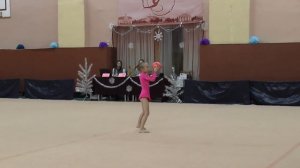 Лисенко Олександра (мяч) 20.12.2015 Художественная гимнастика. "Зимова казка 2015"