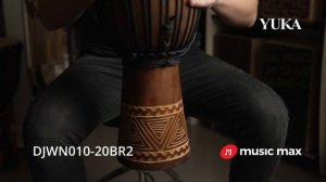 Djembe YUKA DJWN010-20BR2 WOODEN JAMMER 23 50 cm