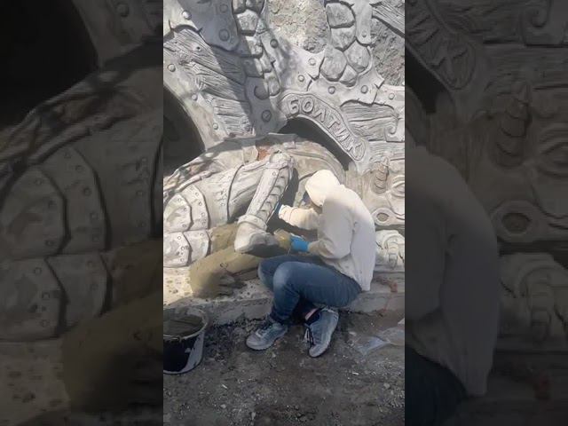 каркасы  забора на  даче..забор  из  арт бетона парк Еленовка. #сказочнаямастерскаяколесникова