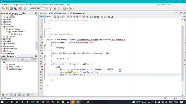 Implementasi Coding Java RMI (Remote Method Invocation) смотреть онлайн