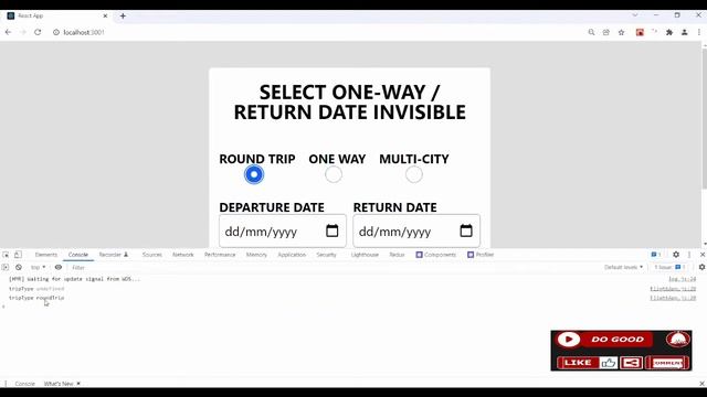 #22 Conditional Date App  with React Hook Form v7- React Micro Projects  for Beginners
