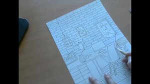 Эскиз  интерьера комнаты 7 кл.ИЗО