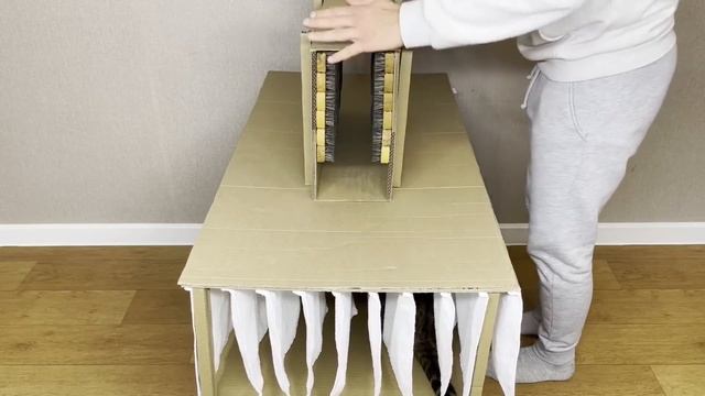 ДОМ для кошки с РЕЛАКСОМ и ЛИФТОМ ? из картона своими руками смотреть онлайн