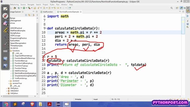 Python Function Part 5 (Multiple Value Return) | Python Tutorial | Class-12 |CBSE | Rajesh Kumar Jh
