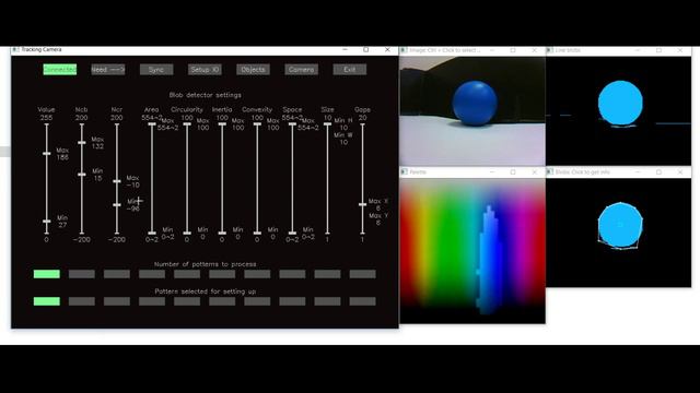 Следящая платформа на базе модуля технического зрения TrackingCam
