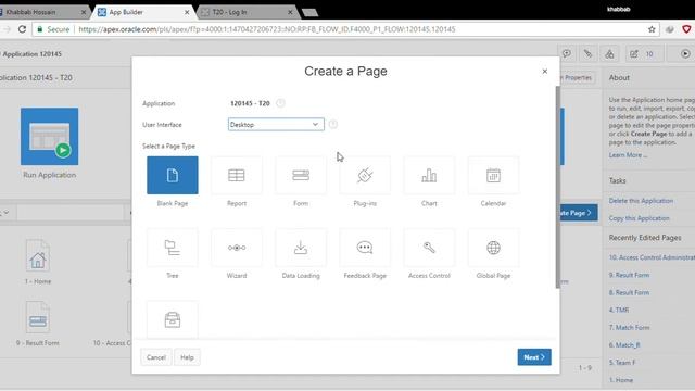 Create Authentication Schemes in oracle APX