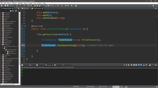 Java select a file ? смотреть онлайн