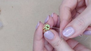 DIY Бусина кубик из бисера и тилы МК Tutorial