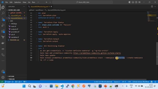 Azure Kubernetes Service Monitoring Using Prometheus & Grafana |AKS |Terraform #devops  #kubernetes