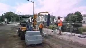 Probst UNIPOSE UP-1204, вакуумный укладчик бордюров