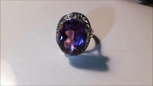 Как меняет цвет александрит. Реверс александрита синтезированного 2020 году.