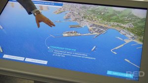 Интерактивный стол | Морской порт Новороссийск для компании DeloPorts