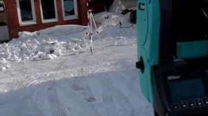 Установка станции методом обратной засечки Nikon Nivo