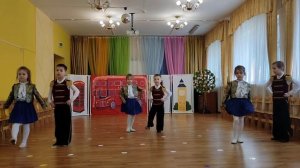 Фрагмент танца "Ирландская полька" в детском саду