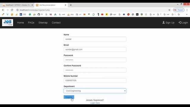 Job Recommendation System in PHP смотреть онлайн