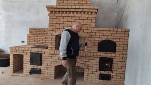 Печь барбекю ПОЛЕСЬЕ. Печной комплекс на три очага, мангал, казан, русская печь. Мособлпечь.рф