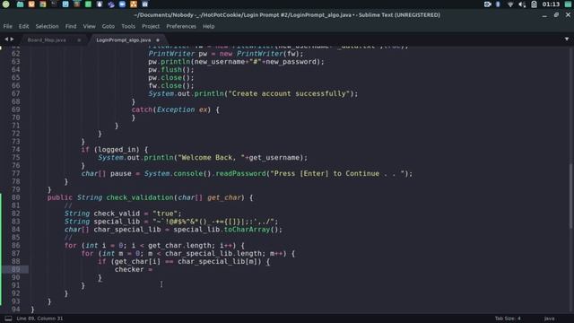 Making a Login Prompt | Java | Adding Validation on User Input [ 4/4 ] смотреть онлайн