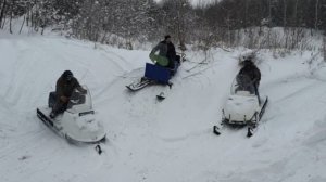 Бураны и мотобуксировщик полный газ.