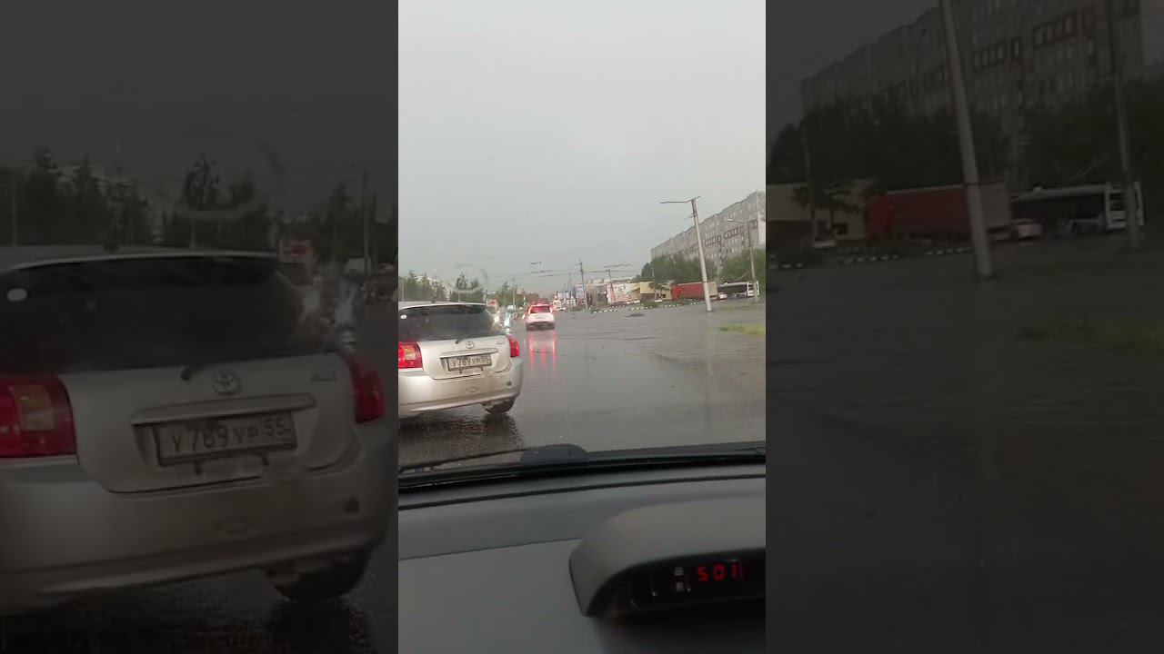 затопило дорогу омск гашека после града. смотреть онлайн