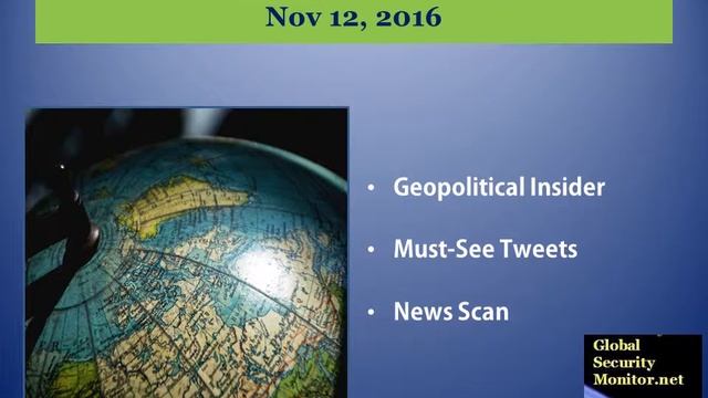 Global Security Monitor Week in Revew - 11122016