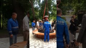 В Рязани памятник грибам с глазами