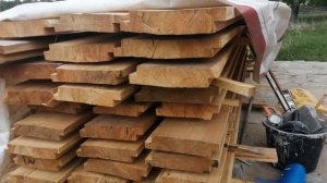 Плаха пола из лиственницы.