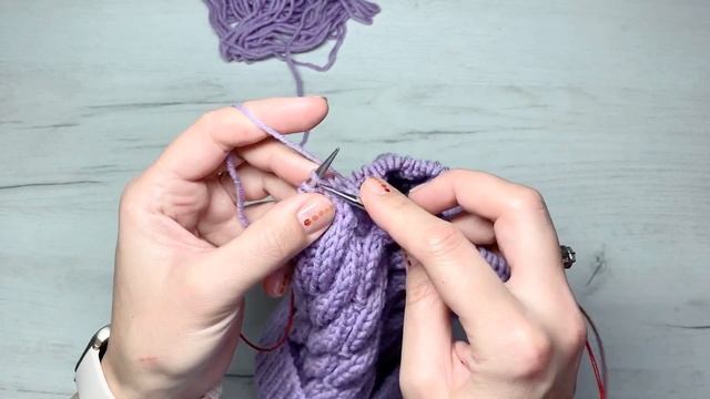 Шапка спицами для новорожденных 3-6 мес./размерная сетка от 0 до 1 года/чепчик спицами/расчёт петел смотреть онлайн