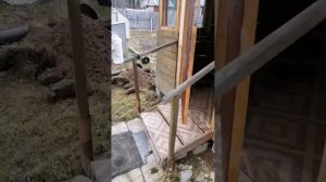 Ставим дом с покосившимся фундаментом на винтовые сваи