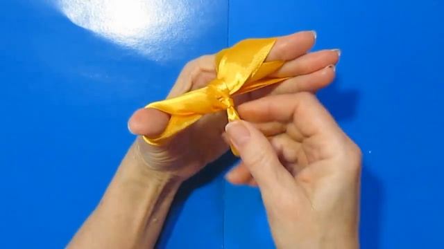 Супер^ЛЕГКО Как Красиво Завязать Банты.Бант из атласной ленты МК.Как быстро сделать пышный бант.