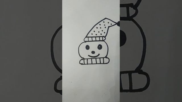 Lets Draw A Snowman easydrawing easylearning snowman kidsprojects