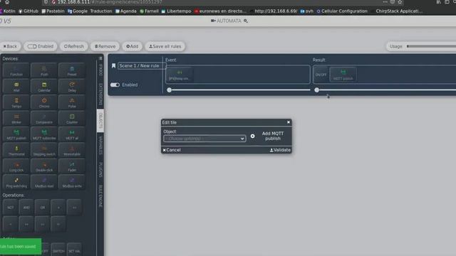 MQTT IPX800V5 MOSQUITTO BROKER смотреть онлайн