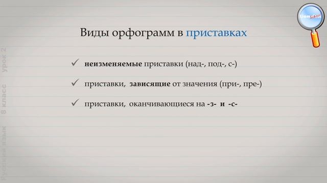 Русский язык 8 класс (Урок№2 - Пунктуация и орфография)