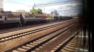 Курско-Рижское направление РЖД. ЭП2Д 0085 "РЭКС". Маршрут : Шарапова Охота - Новоиерусалимская.