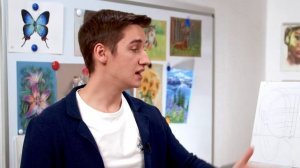 Как правильно нарисовать портрет?  ⎸Мужской портрет в три четверти