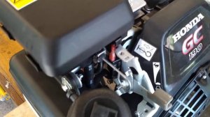 Honda GC190 petrol engine first run with Castrol Power 1 10W-30 4T