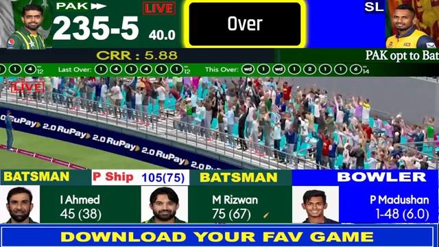 Live: PAK Vs SL - Asia Cup, Super 4 | Live Match Centre | Pakistan Vs Sri Lanka | 1st innings смотреть онлайн