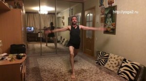 Хатха Йога. Фрагмент он-лайн занятия. Владимир Зайцев