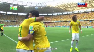 Бразилия 1:0 Колумбия | Тиаго Силвы HD