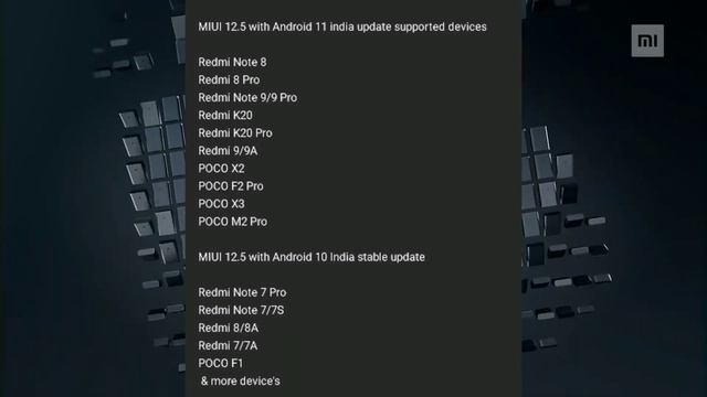 Miui 12.5 Update With Android 10 & Android 11 |Redmi 7,7A,8,8,9,9A,Note 7,7S,7Pro,8,8Pro,M2Pro,X2,X смотреть онлайн