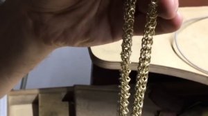 Как изготовить золотую цепочку плетения Рамзес ?How to make a gold chain of weaving Ramses?