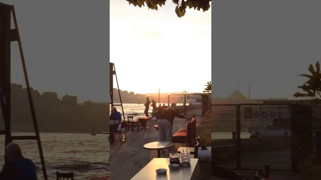 Sundown at Galata Bridge Fish Market, Istanbul